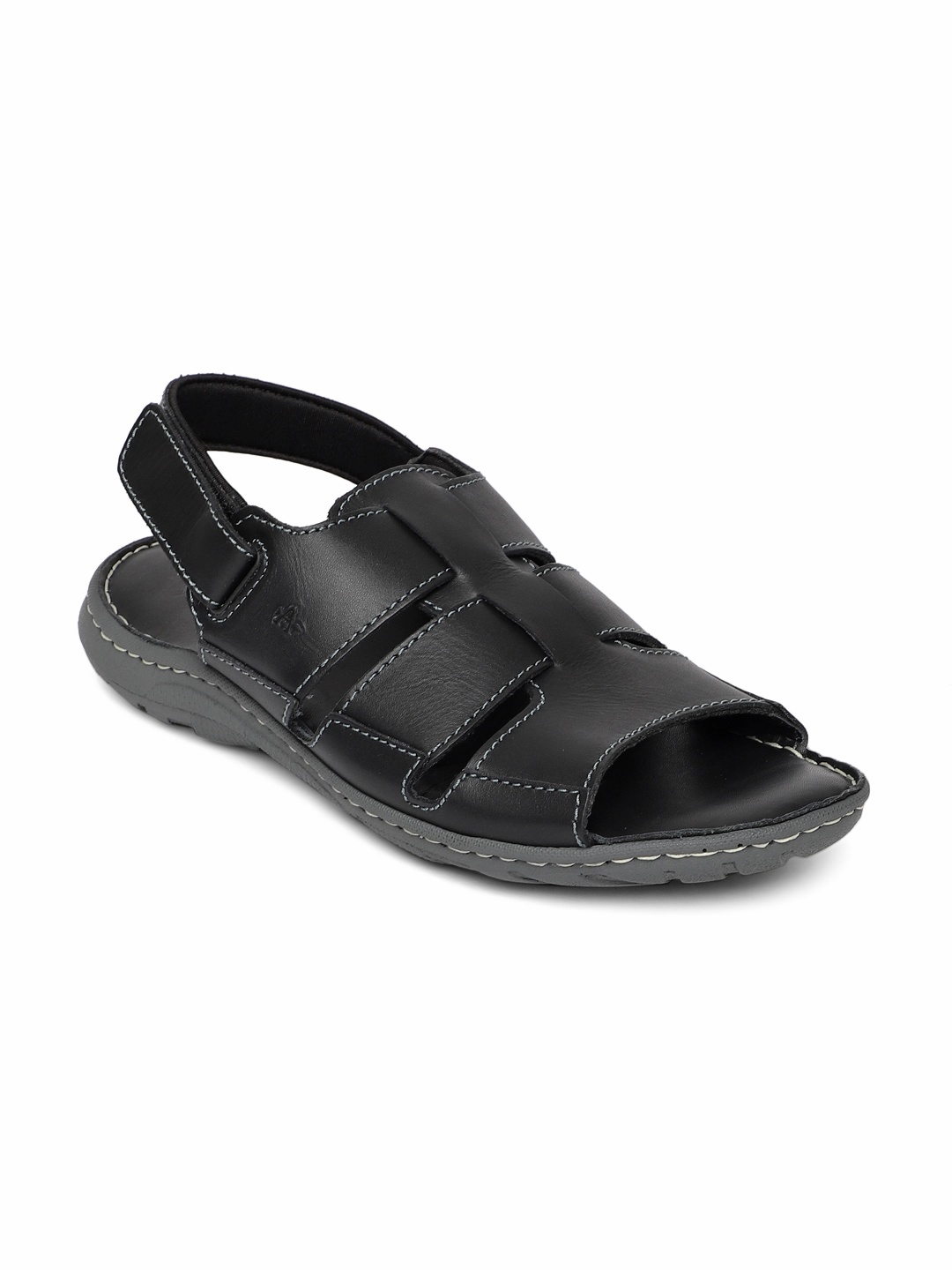 

Arrow Men Black Leather Sandals