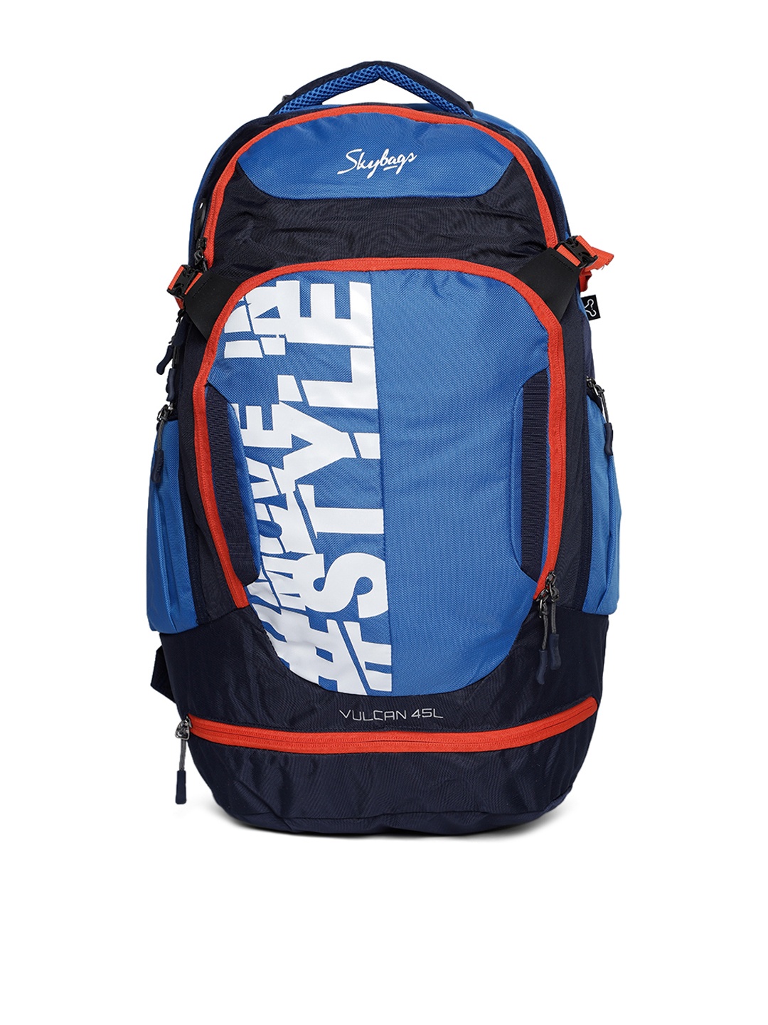 

Skybags Unisex Blue Typography Backpack