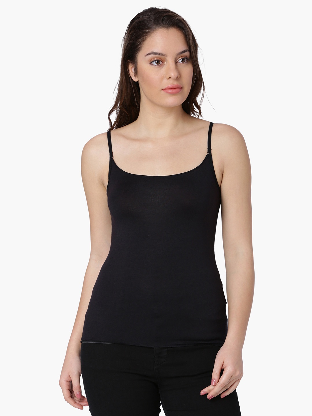 

Ginger by Lifestyle Women Black Solid Camisole 8903474886298