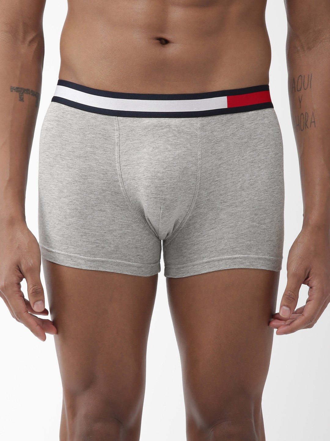 

Tommy Hilfiger Men Grey Melange Solid Trunk A9AB4127