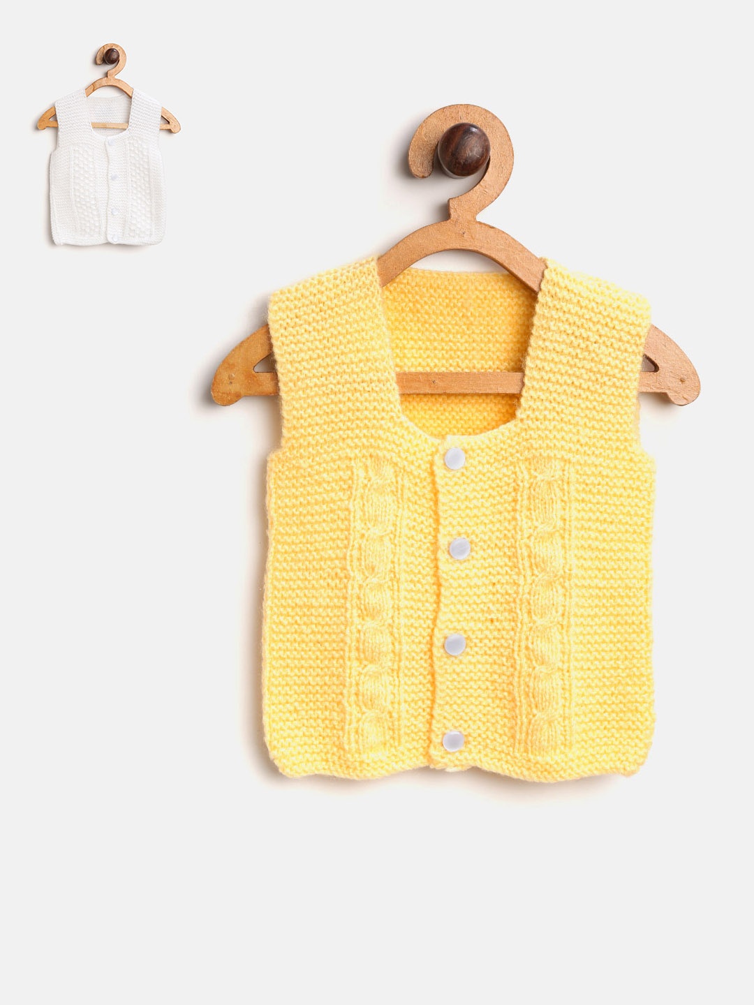 

CHUTPUT Kids Pack of 2 Self-Design Cardigan, White