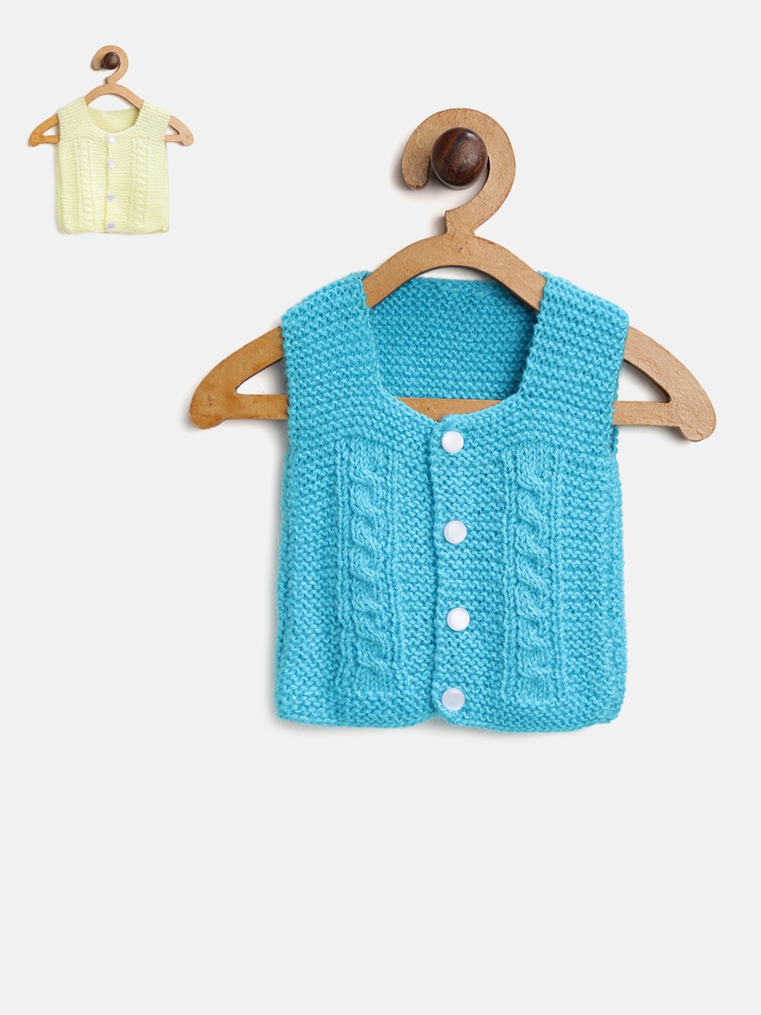 

CHUTPUT Kids Pack of 2 Self-Design Cardigan, Blue