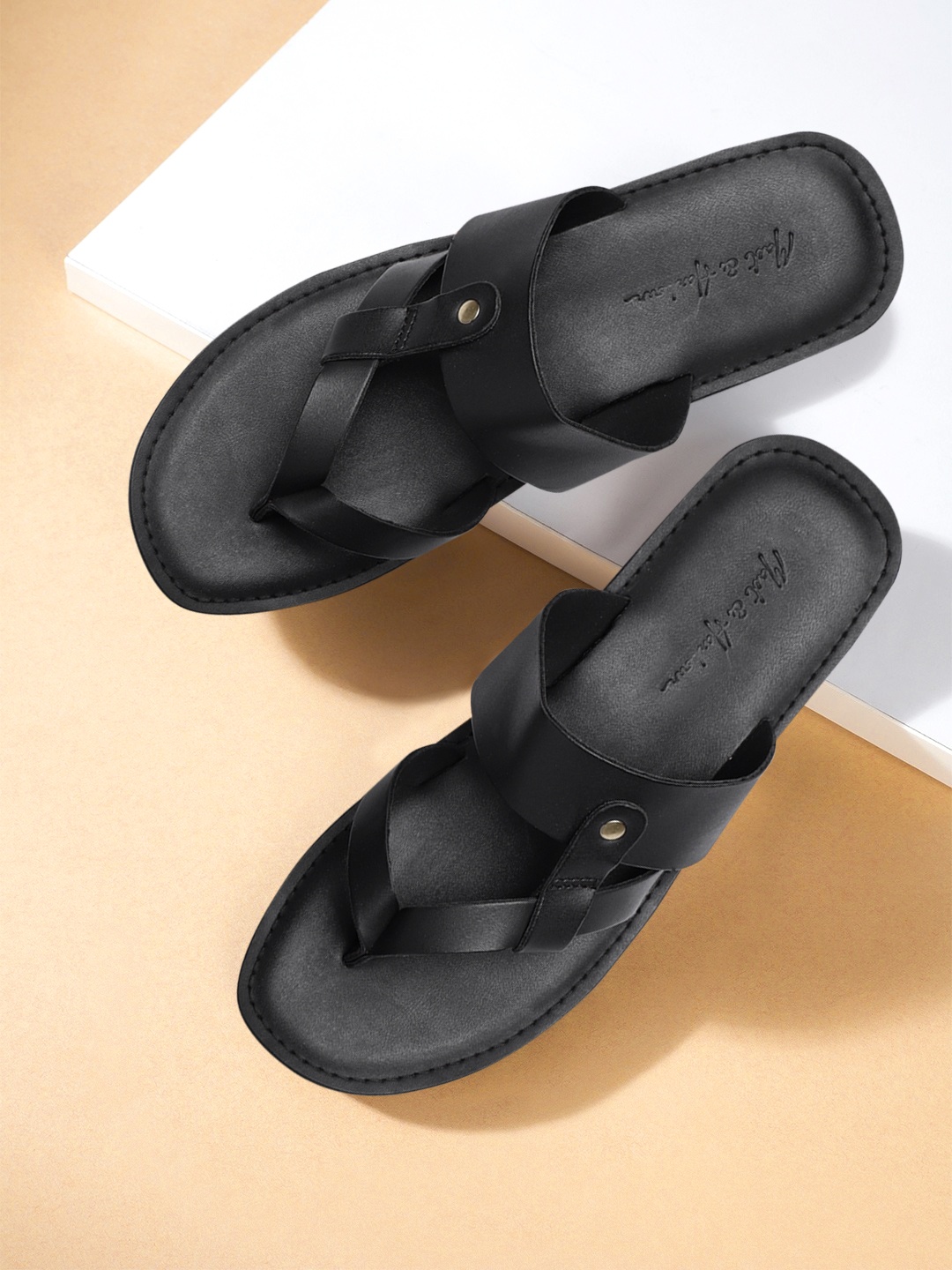 

Mast & Harbour Men Black Sandals