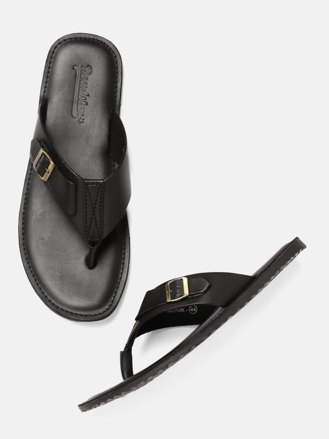 

The Roadster Lifestyle Co Men Black Sandals