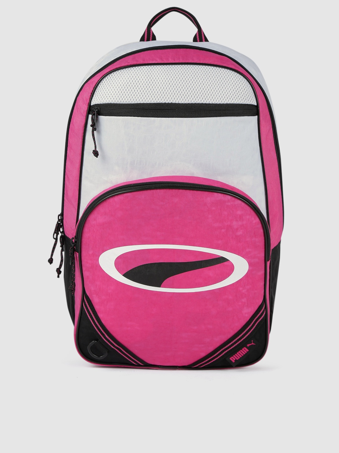 

Puma Unisex Pink & White Colourblocked Cell Backpack