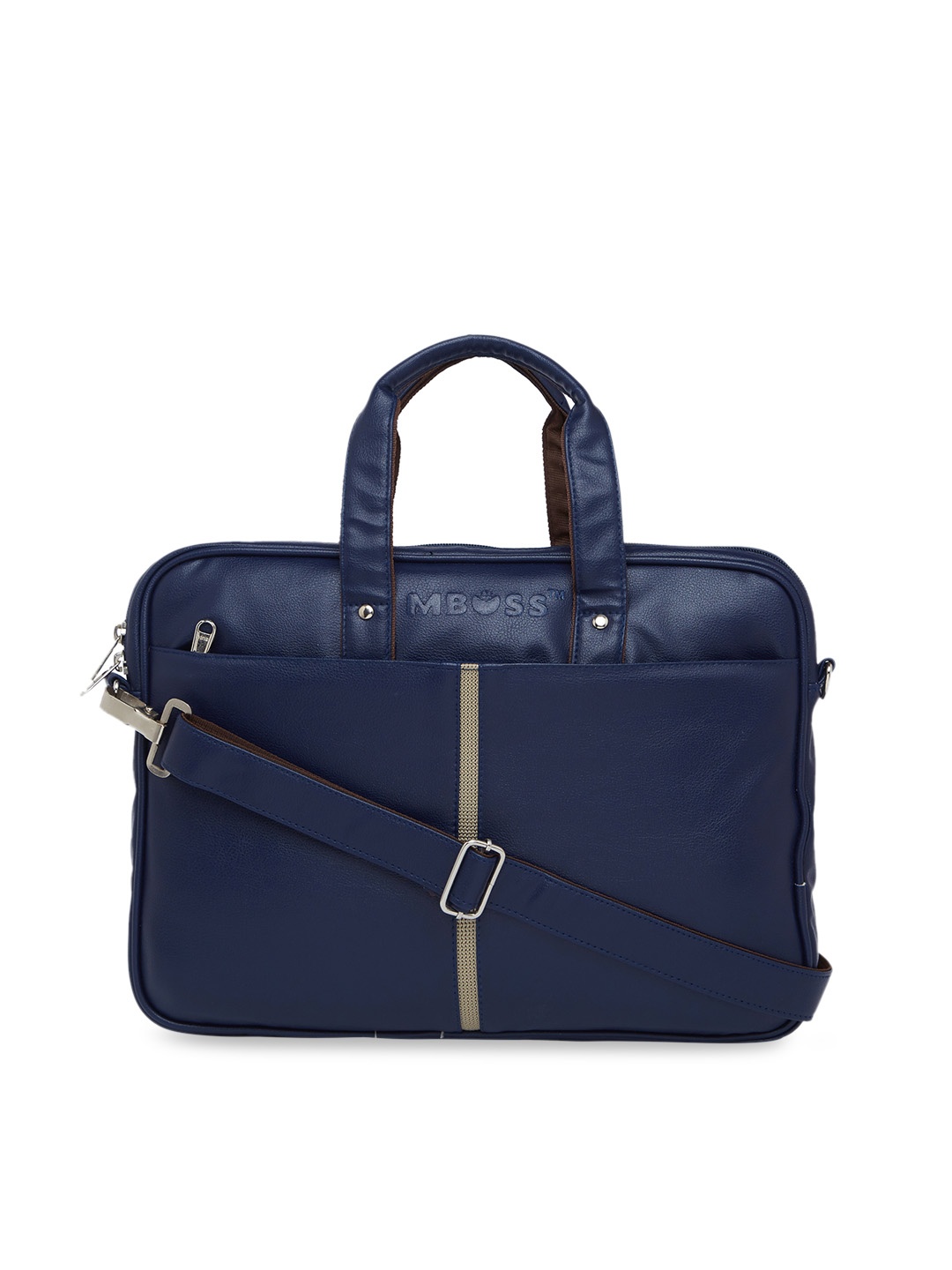 

MBOSS Unisex Blue Solid Laptop Bag