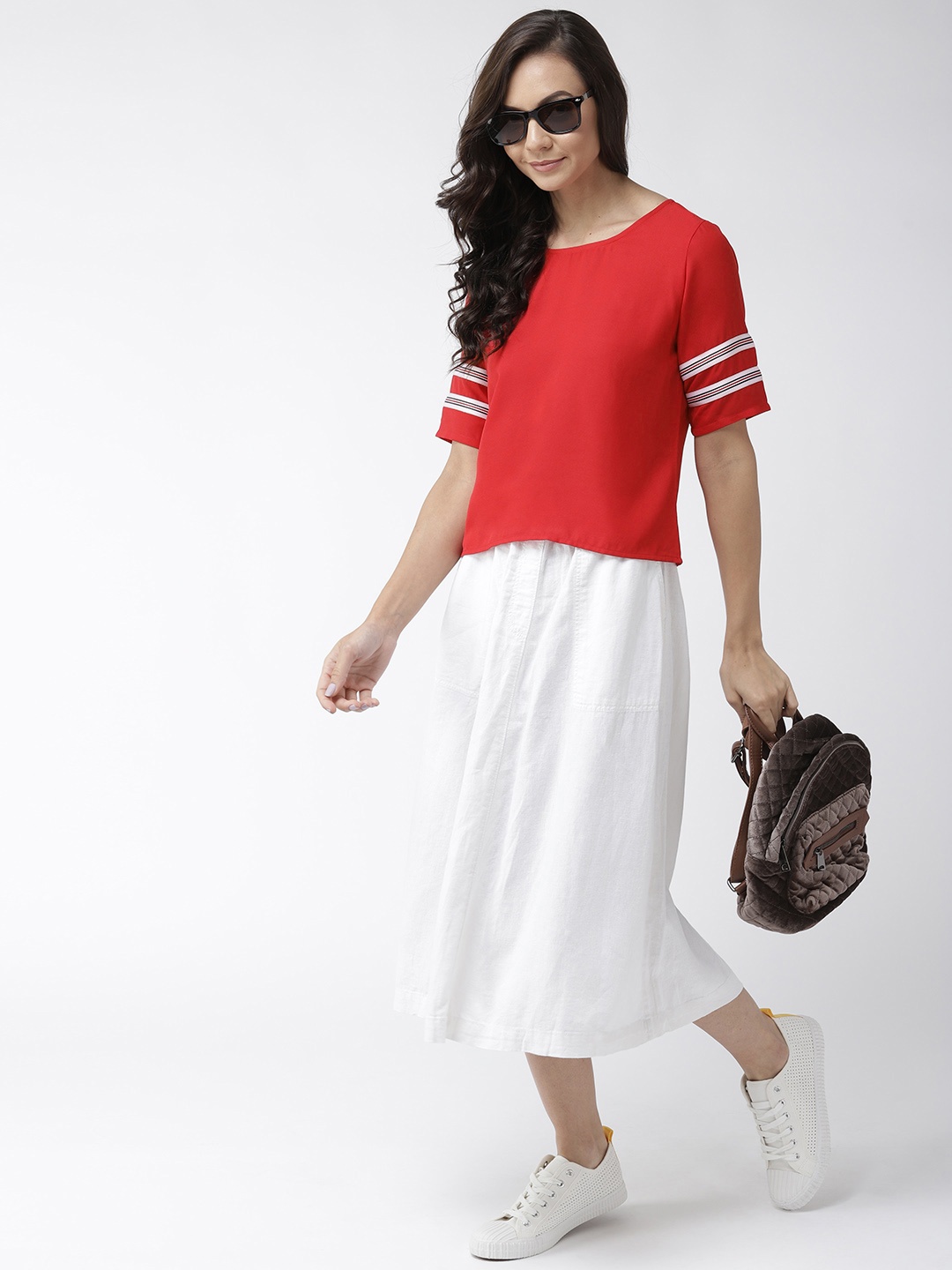 

Style Quotient Women Red Solid Top