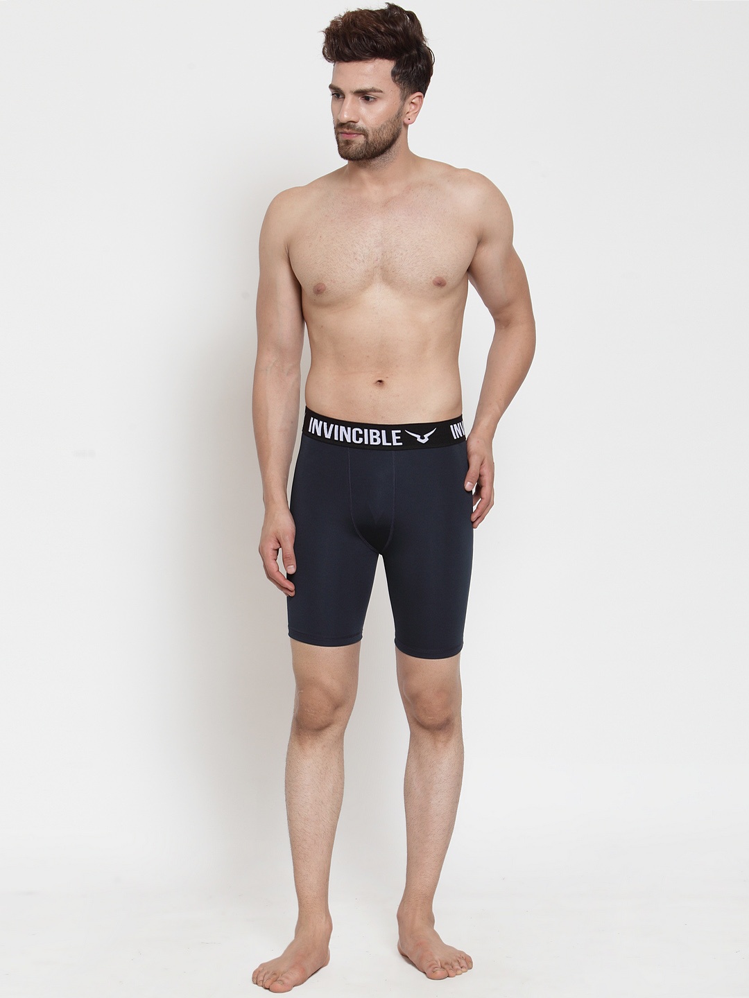 Invincible Men Pro Compress Performance Shorts, Navy blue