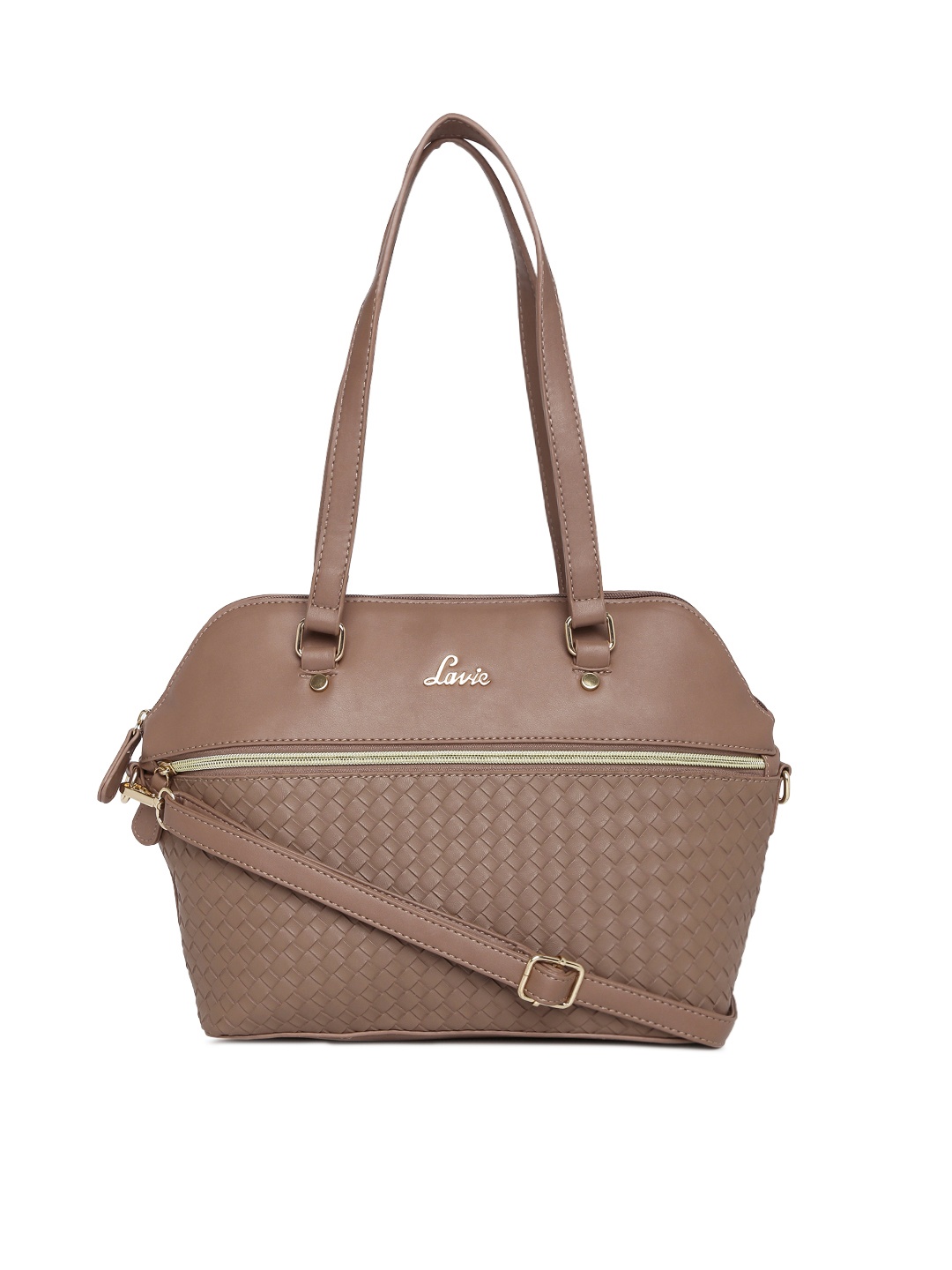 

Lavie Brown Textured Shoulder Bag