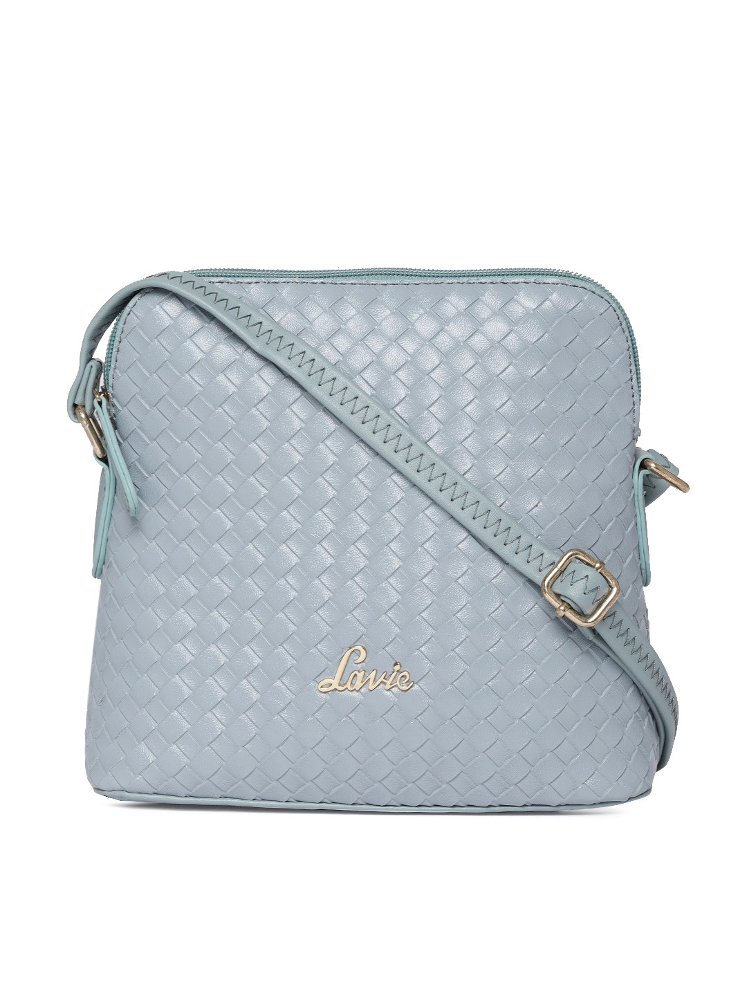 

Lavie Blue Textured Sling Bag