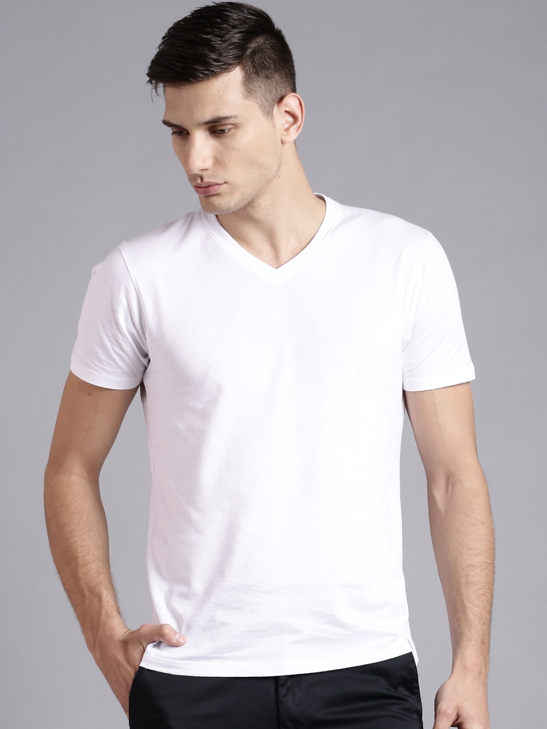 

ETHER White Pure Cotton T-shirt