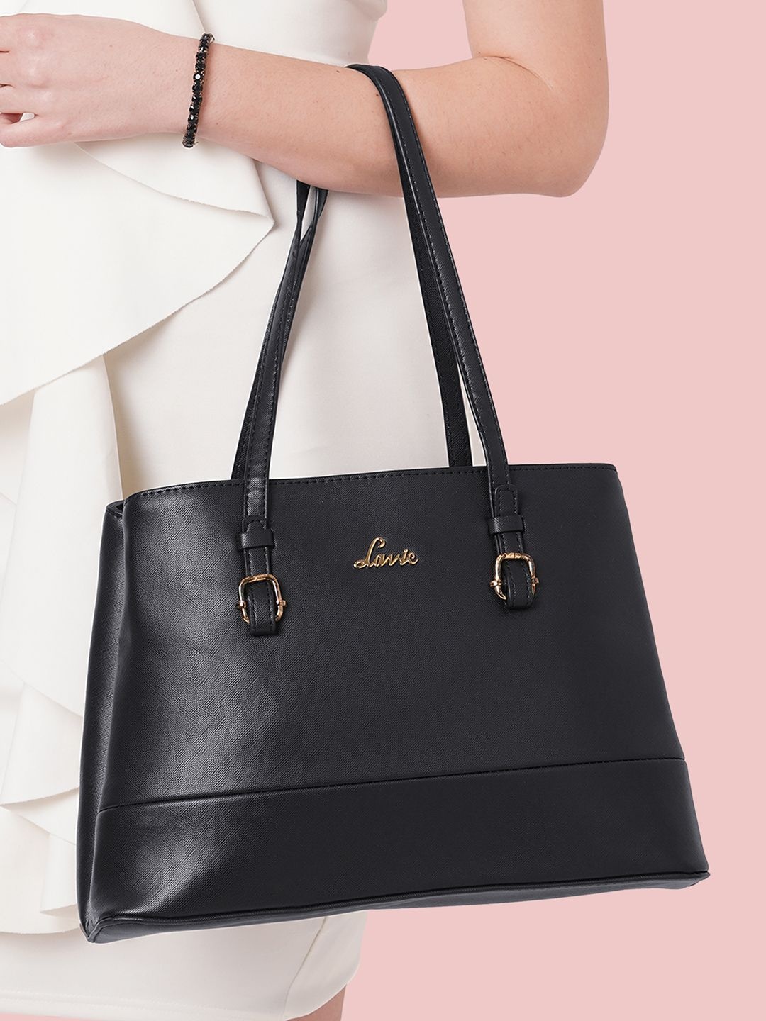 

Lavie Bagan Women Black Medium Satchel