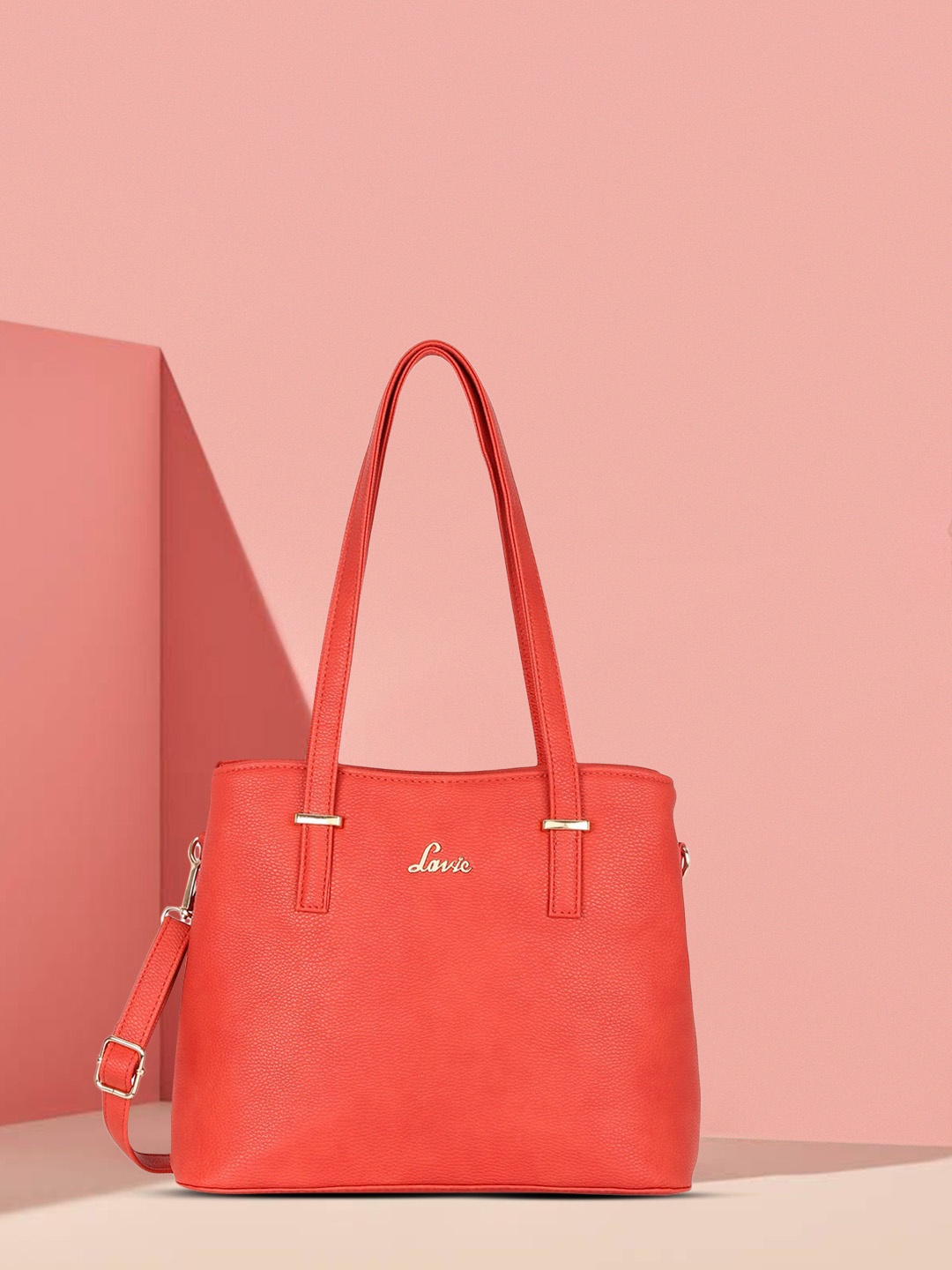 

Lavie Red Solid Shoulder Bag