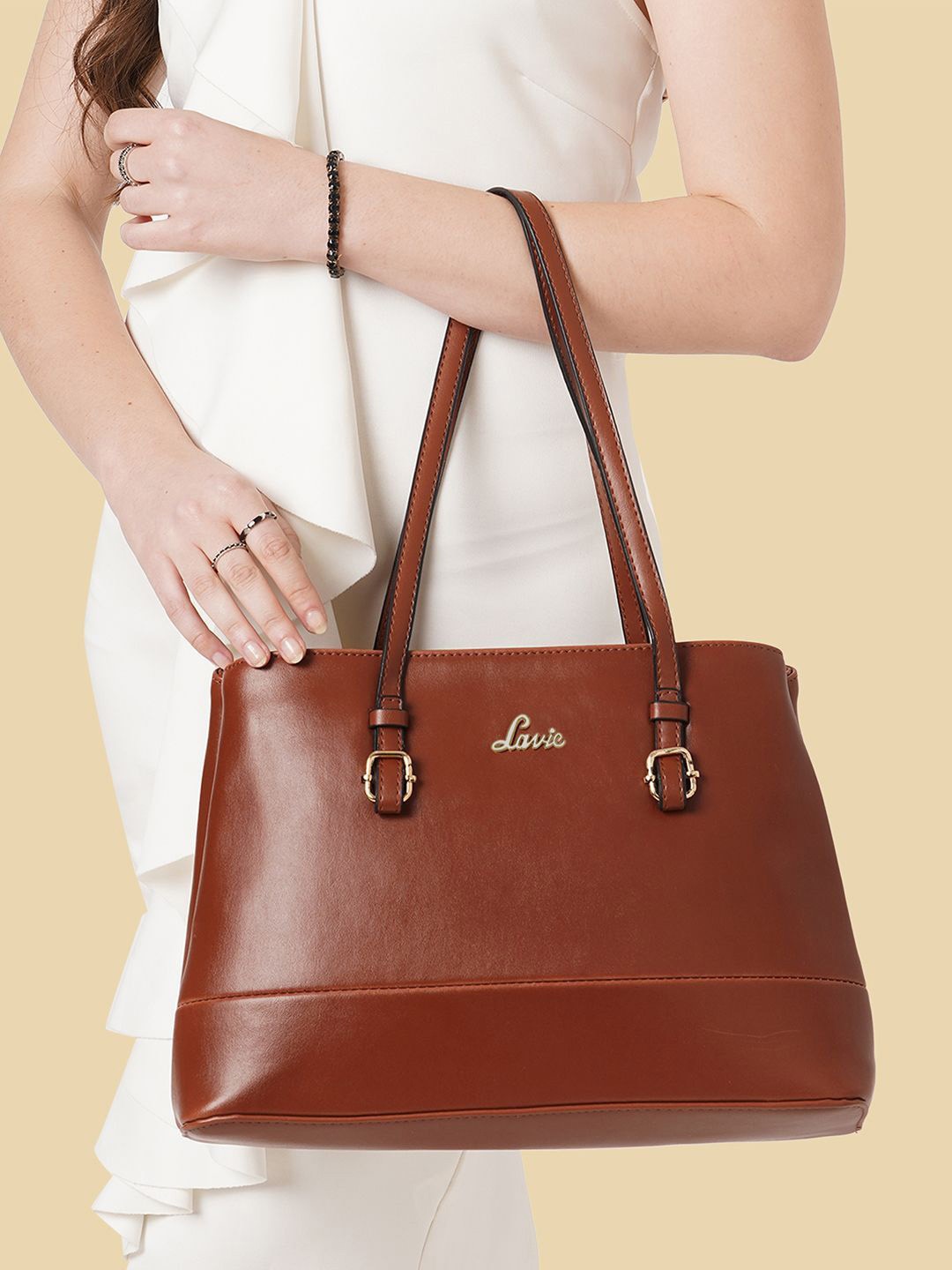 

Lavie Bagan Women Brown Medium Satchel