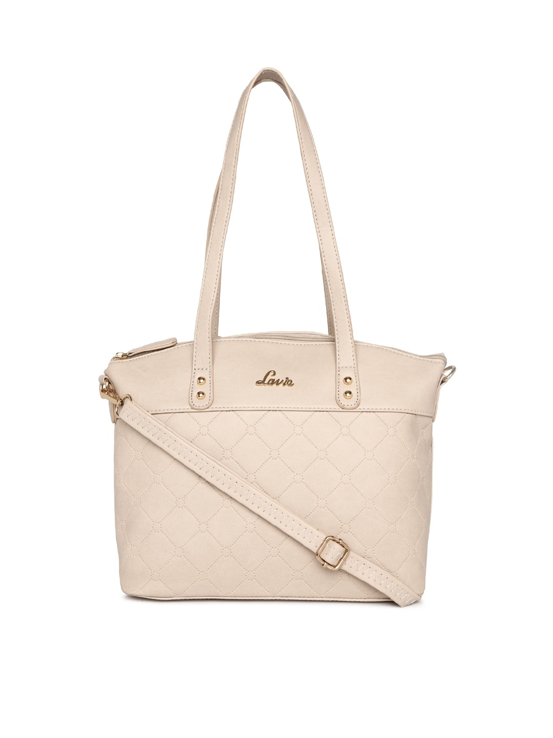 

Lavie Women Beige Solid Shoulder Bag