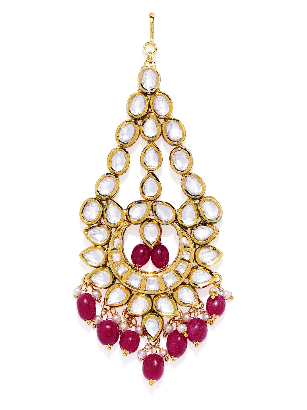 

AccessHer Gold toned Vilandi Kundan Jhumar Passa