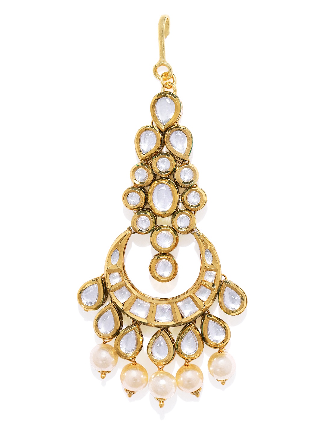 

AccessHer Gold toned Vilandi Kundan Jhumar Passa