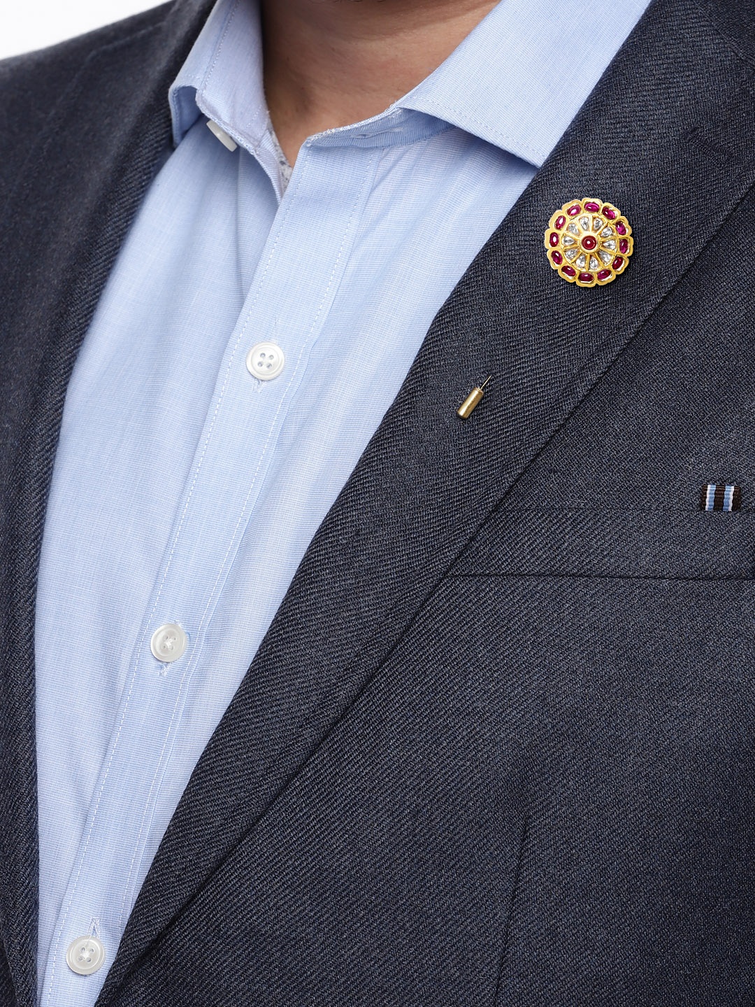 

AccessHer Unisex Gold-Toned Brooch Lapel Pin