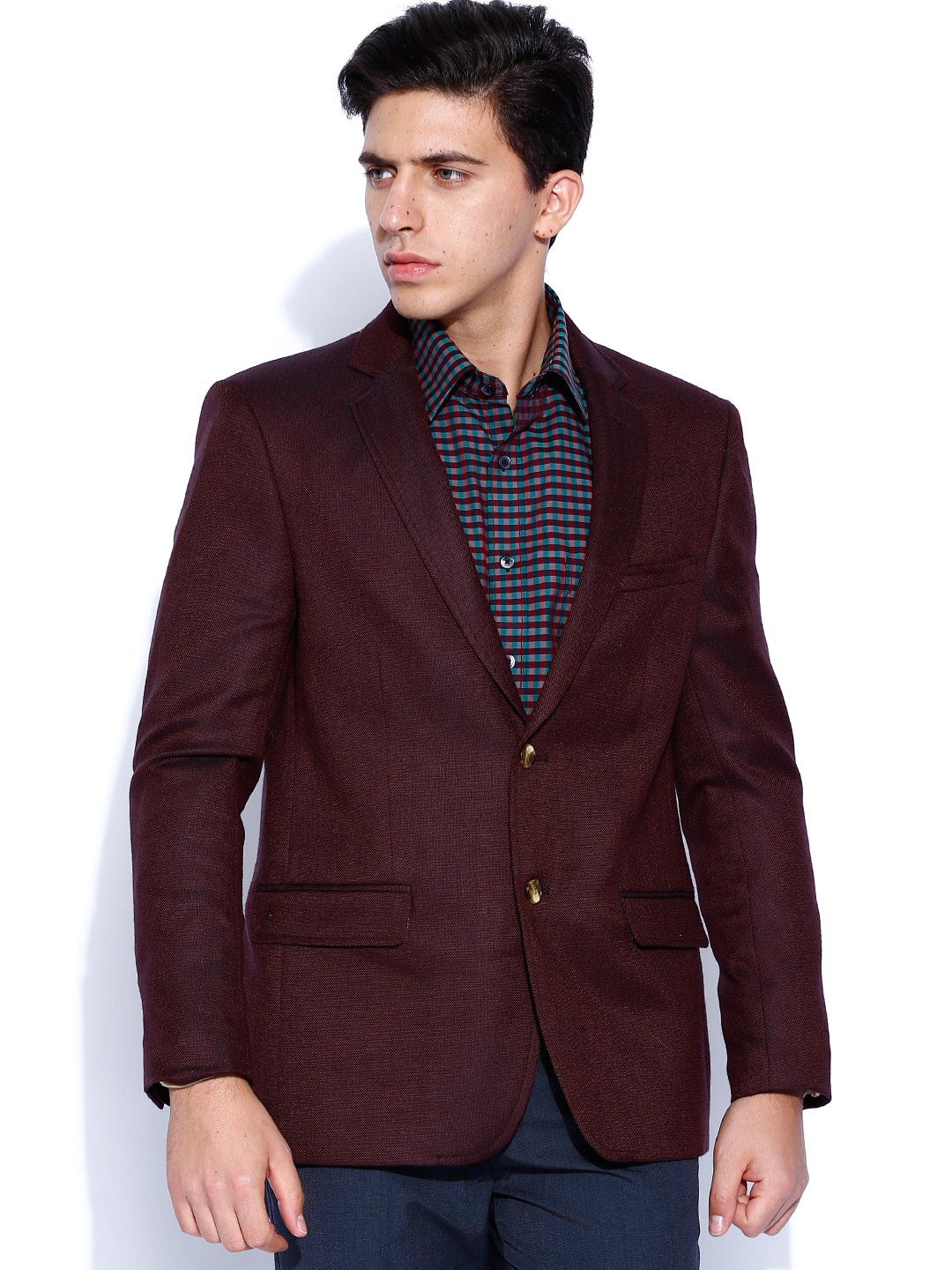 

Arrow Burgundy Woollen Blazer