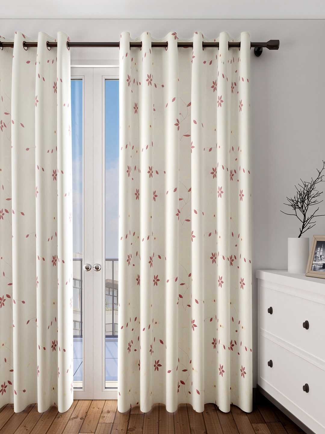 

Cortina White Single Door Curtain