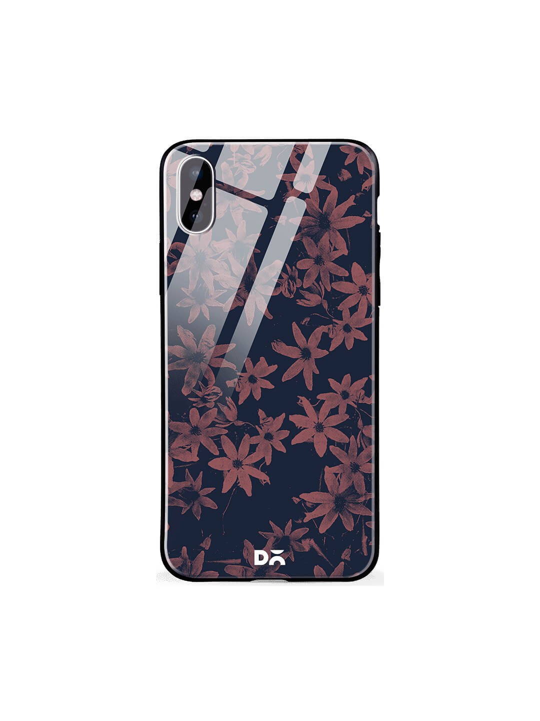 

DailyObjects Blue & Pink iPhone XS Glass Case Cover