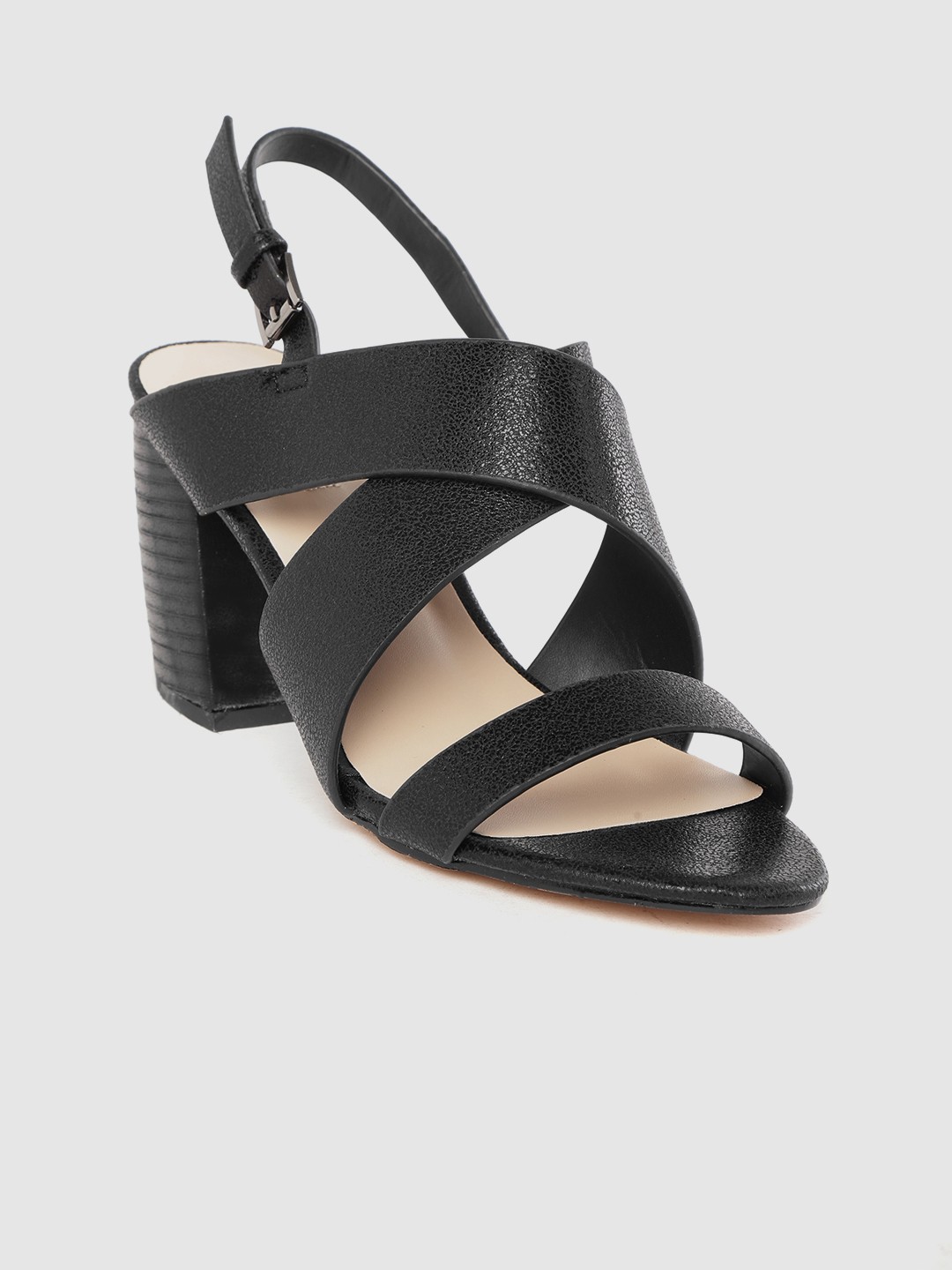 

Van Heusen Woman Black Solid Block Heels