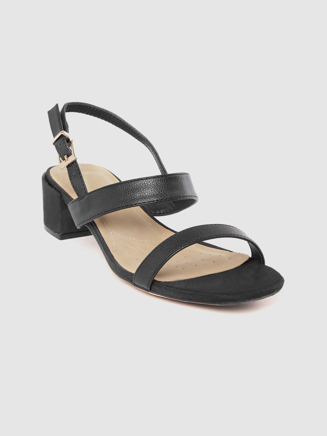 

Van Heusen Woman Black Solid Block Heels