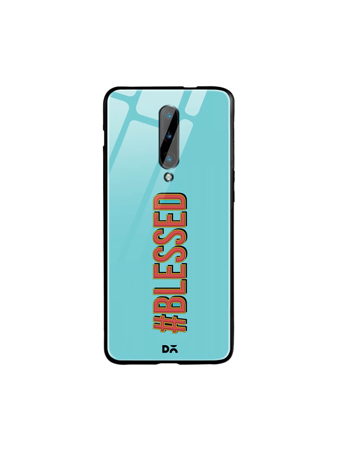 

DailyObjects Blue OnePlus 7 Pro Printed Glass Case Cover