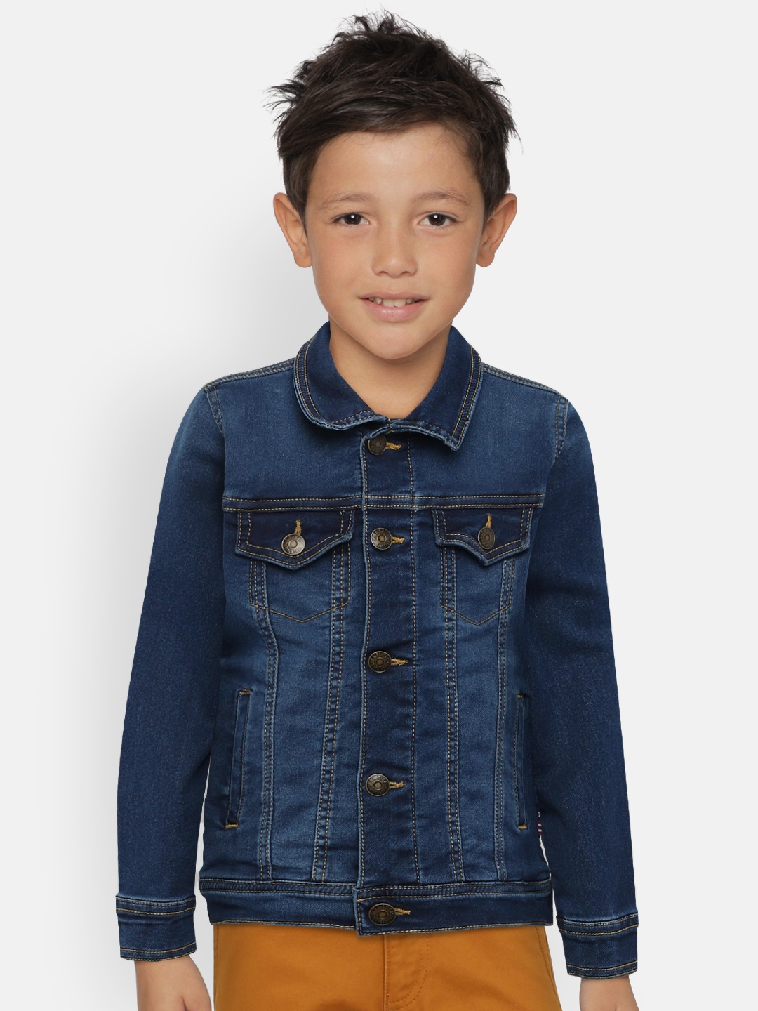 

U.S. Polo Assn. Kids Boys Blue Solid Denim Jacket