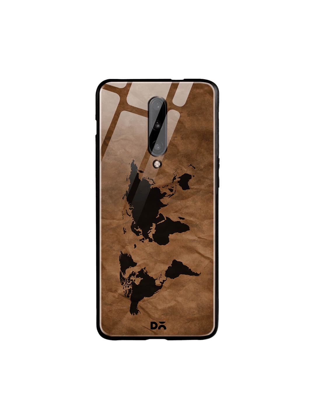 

DailyObjects Brown OnePlus 7 Pro Glass Case Cover