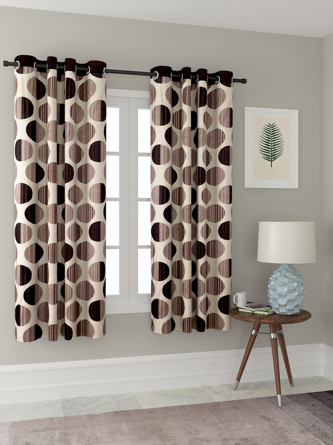 

Cortina Set of 2 Window Curtains, Brown