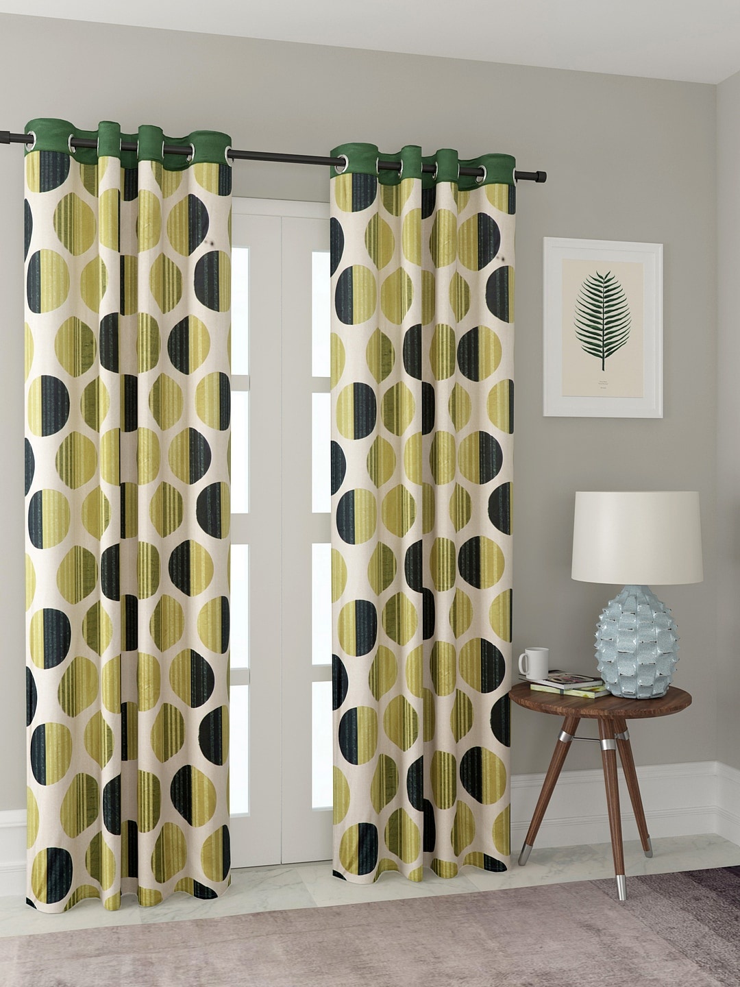 

Cortina Set of 2 Door Curtains, Green