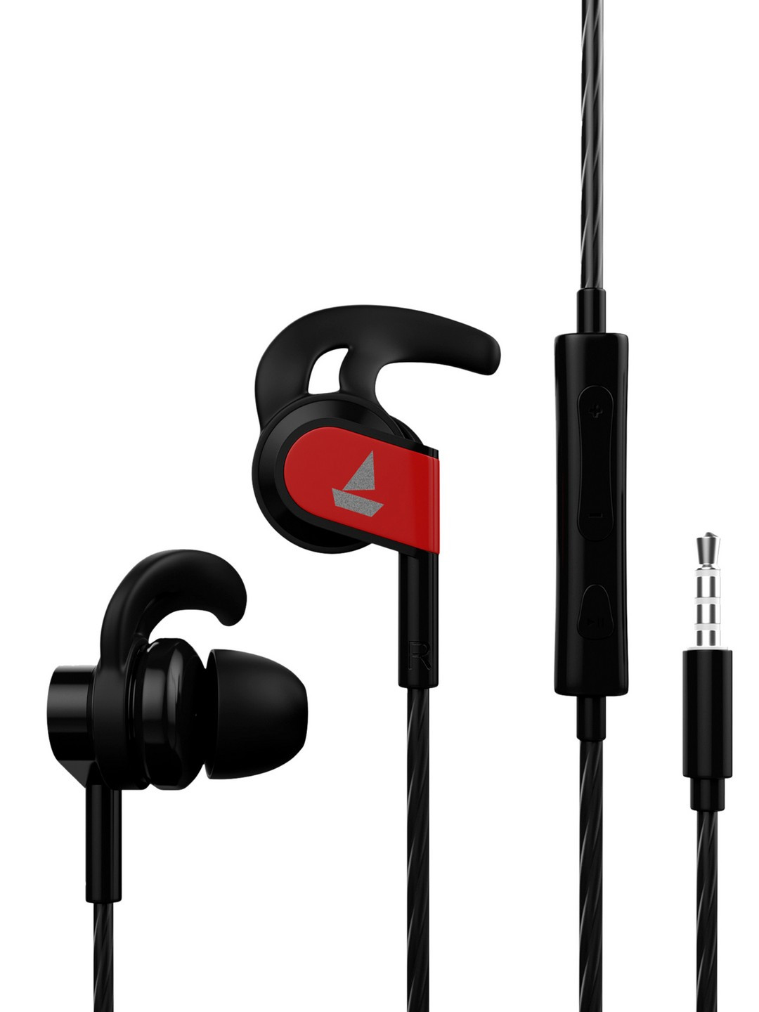 

boAt BassHeads 242 Black Wired Earphones with Sports Fit Stretch Resistance & IPX4