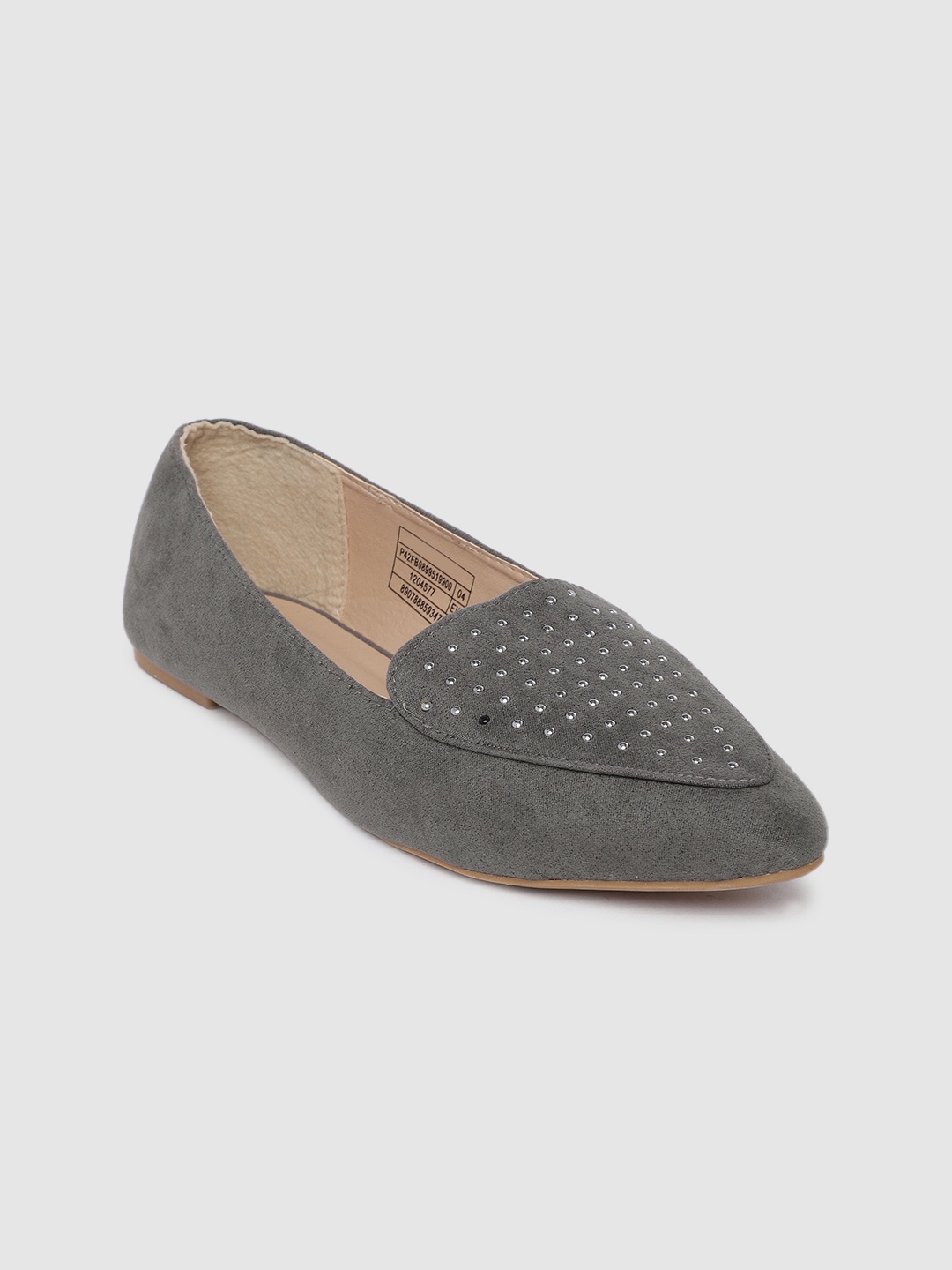 

People Women Grey Embellished Flats