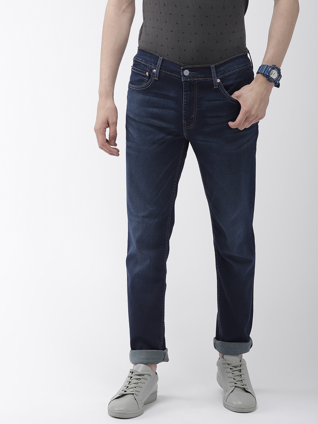 

Levis Men Blue 511 Slim Fit Mid-Rise Clean Look Stretchable Jeans