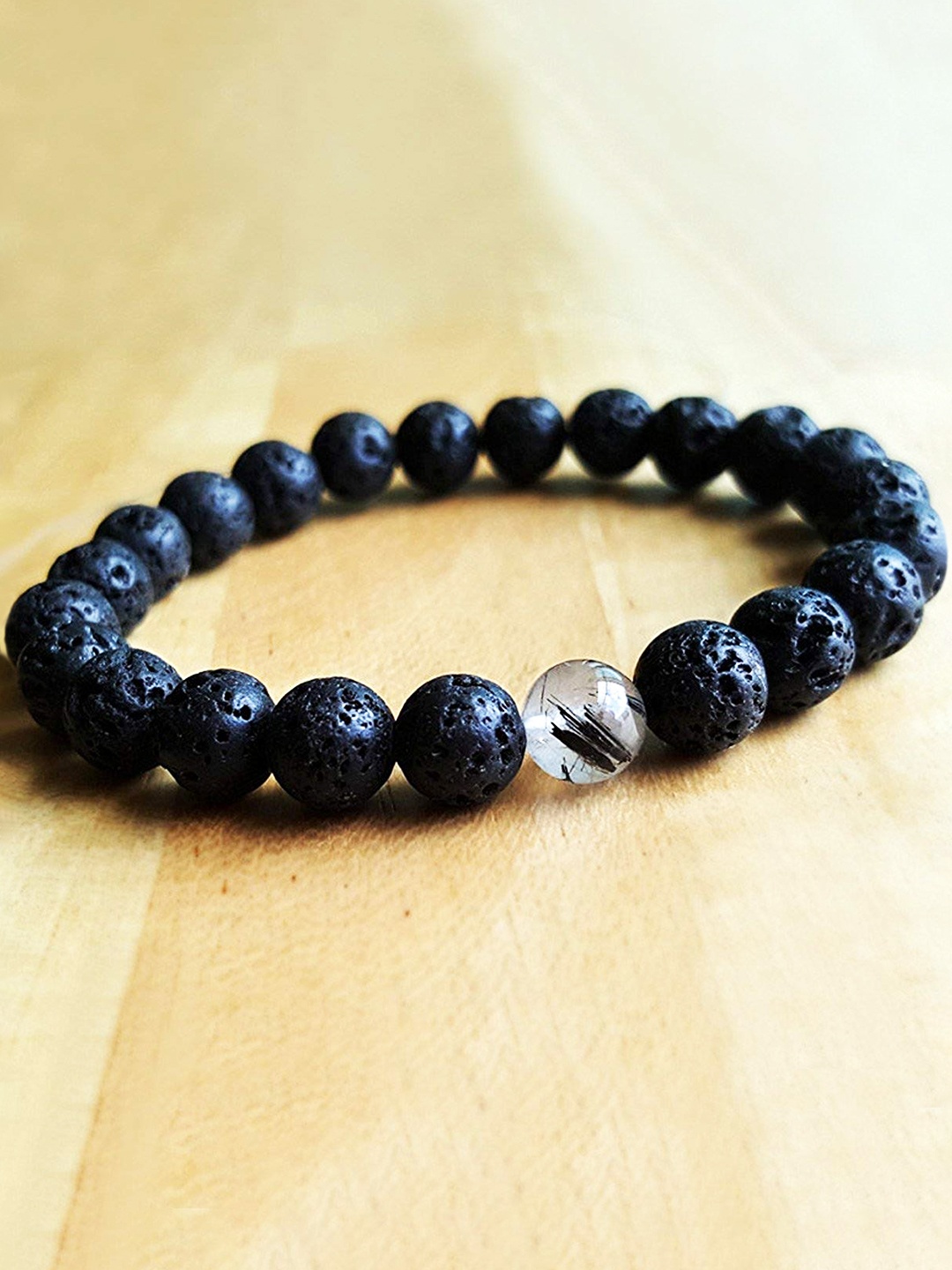 

Peora Women Black Beaded Bracelet