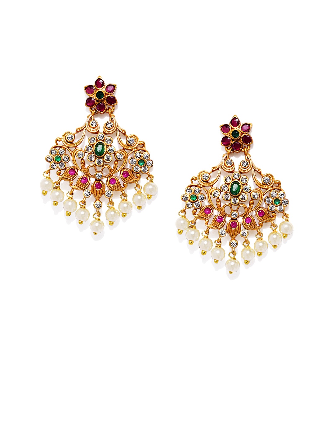 

Peora Multicoloured & Multicoloured Contemporary Drop Earrings, Multi