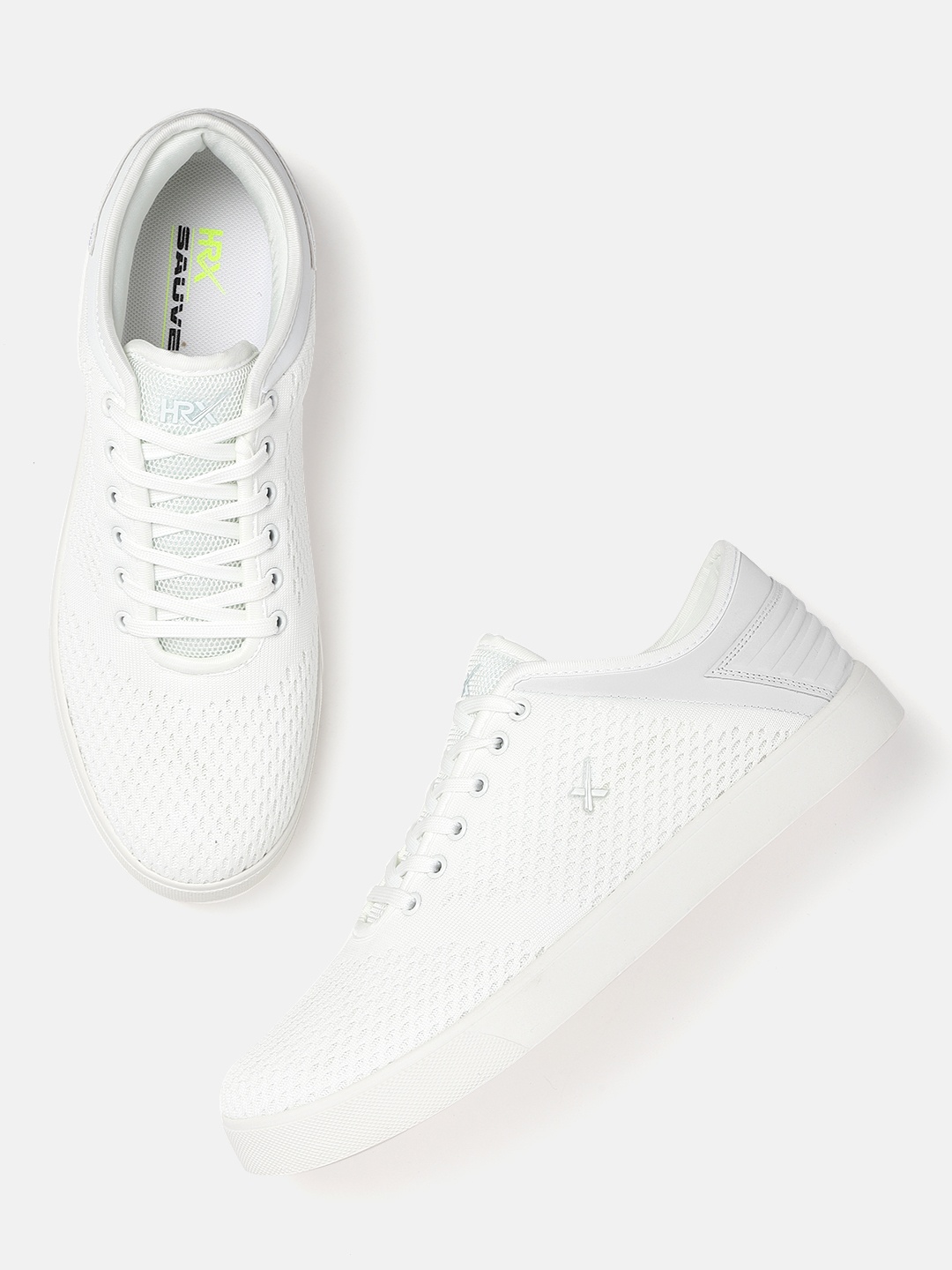 

HRX by Hrithik Roshan Men White Woven Design Sneakers