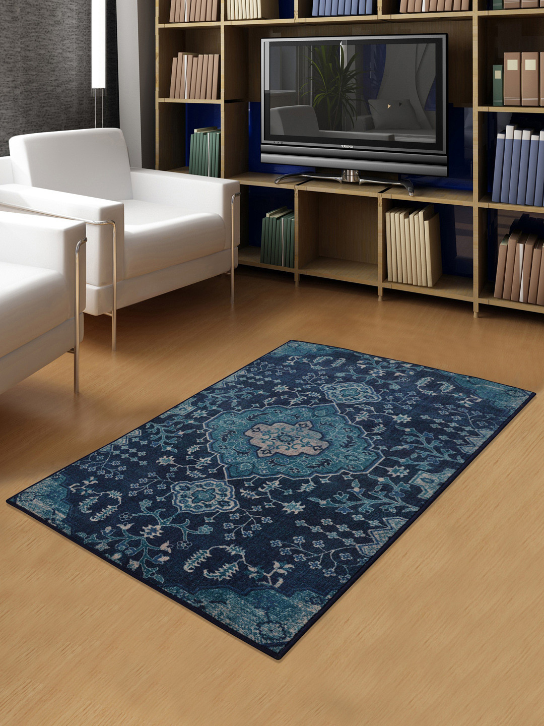 

RUGSMITH Blue Premium Traditional Pattern Rug