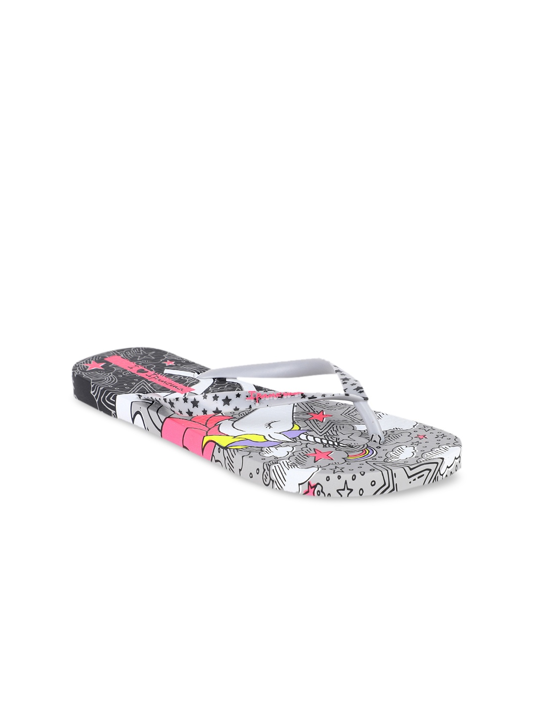 

iPanema Women Grey Printed Thong Flip-Flops