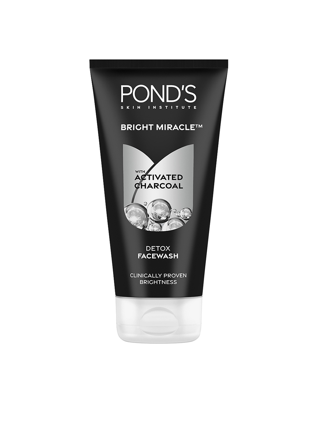 

Ponds Bright Miracle Detox Facewash with 10X Power of Charcoal, 150gm, Black