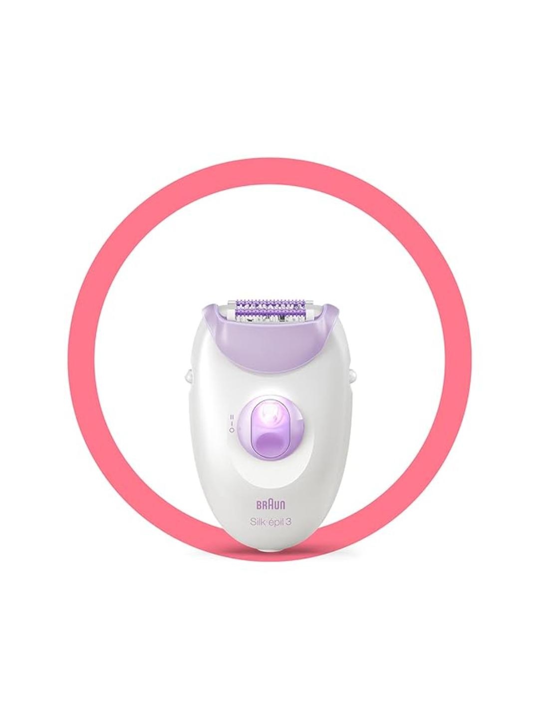 

Braun Purple & White Silk-Epil 3 Soft Perfection Corded Epilator SE3170