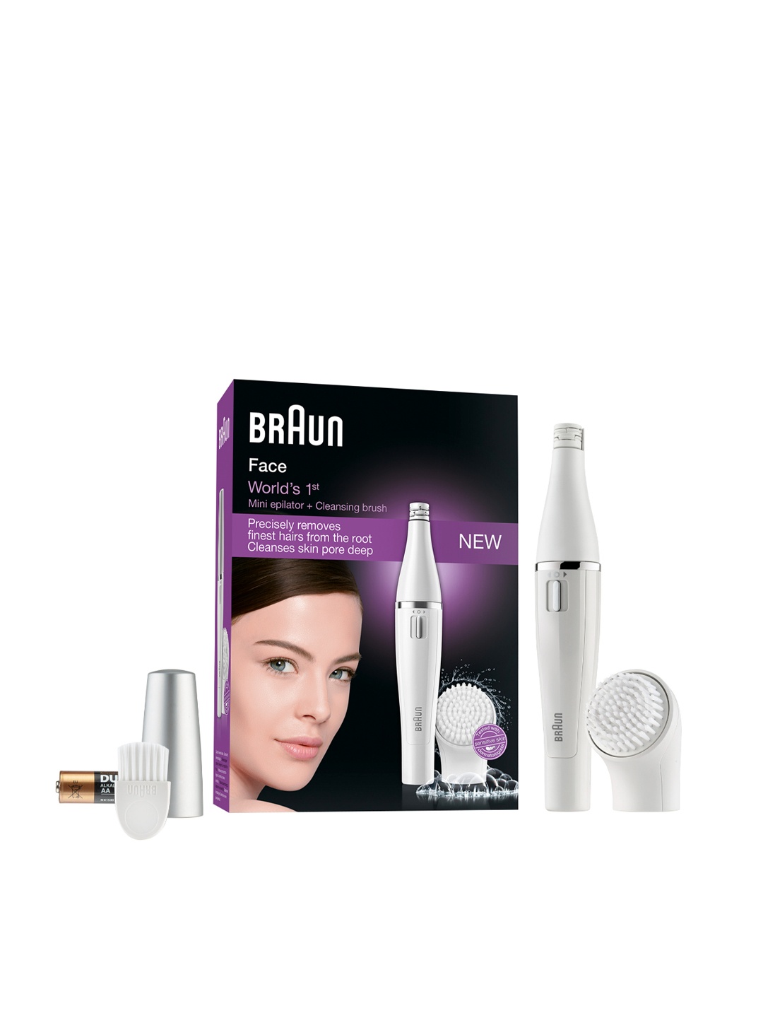 

Braun SE 810 2-in-1 Facial Epilator & Cleansing System - White