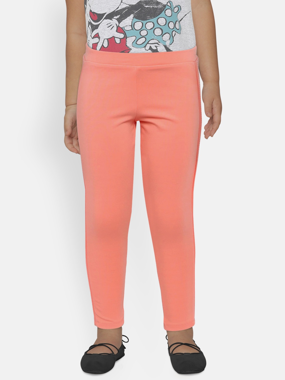 

Marks & Spencer Girls Coral Red Solid Trackpants