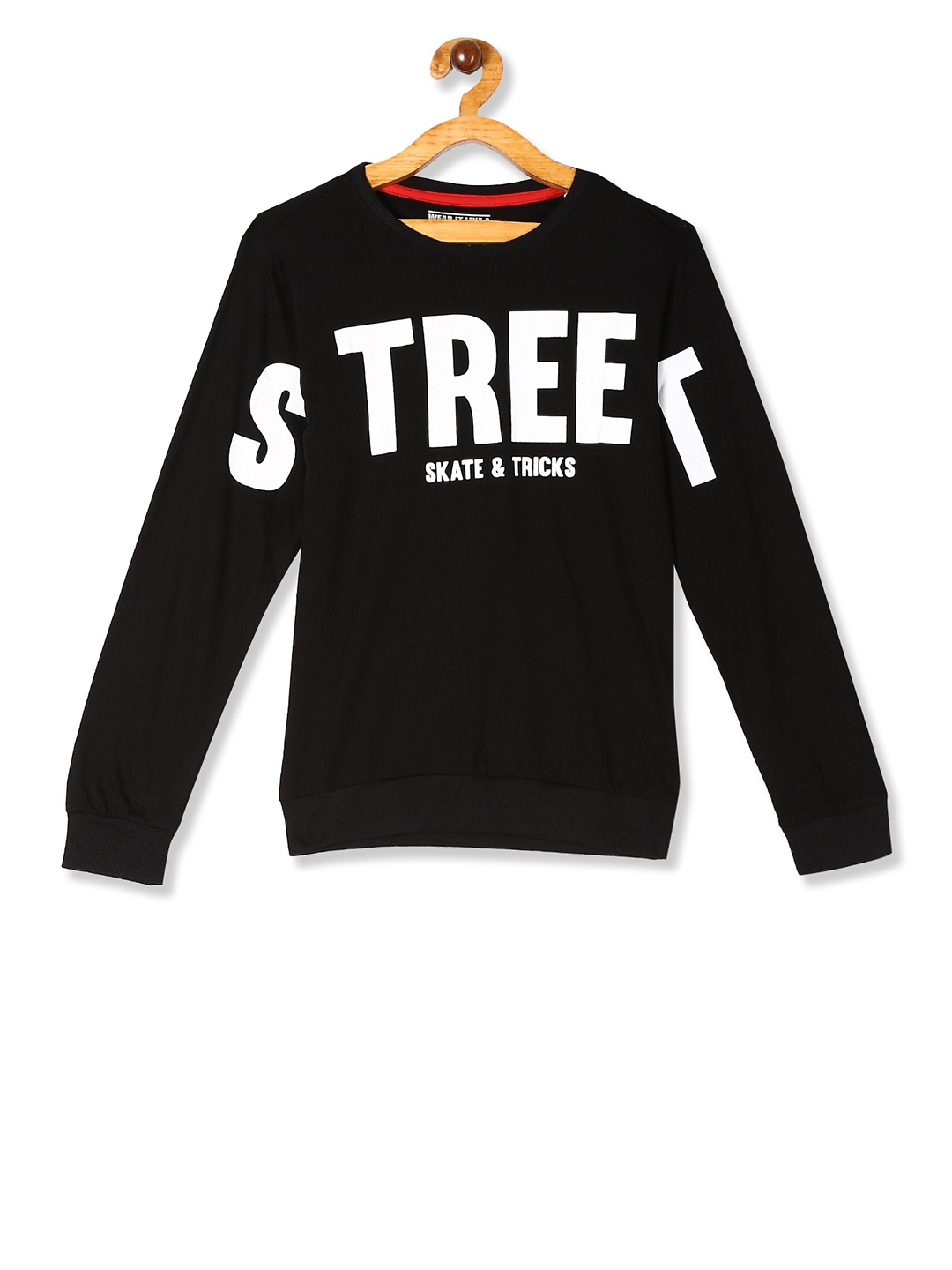

Flying Machine Boys Black & White Printed Sweatshirt