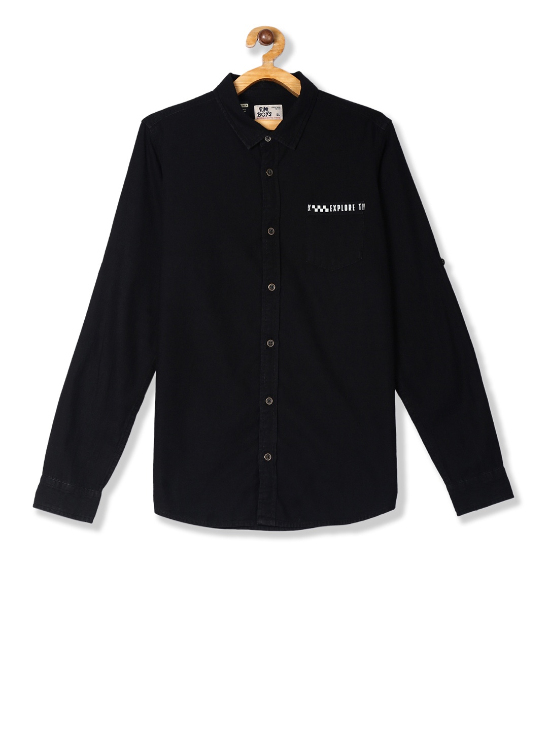 

Flying Machine Boys Solid Casual Shirt, Na