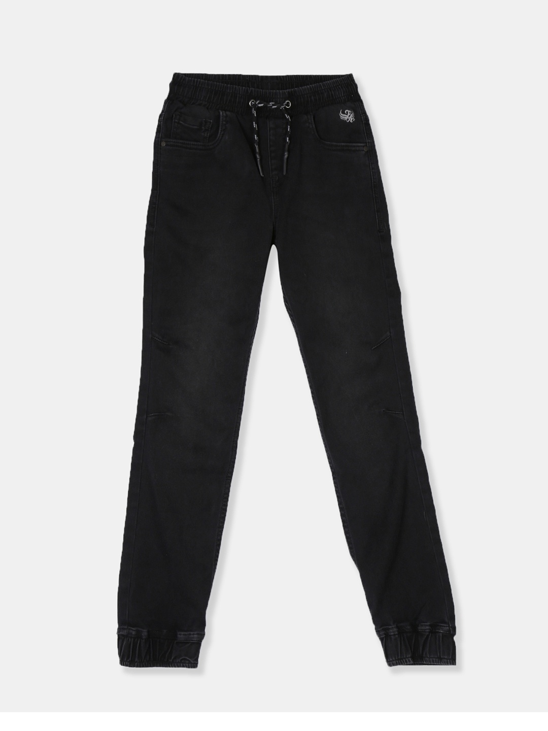 

Flying Machine Boys Black Mid-Rise Clean Look Stretchable Jogger Jeans