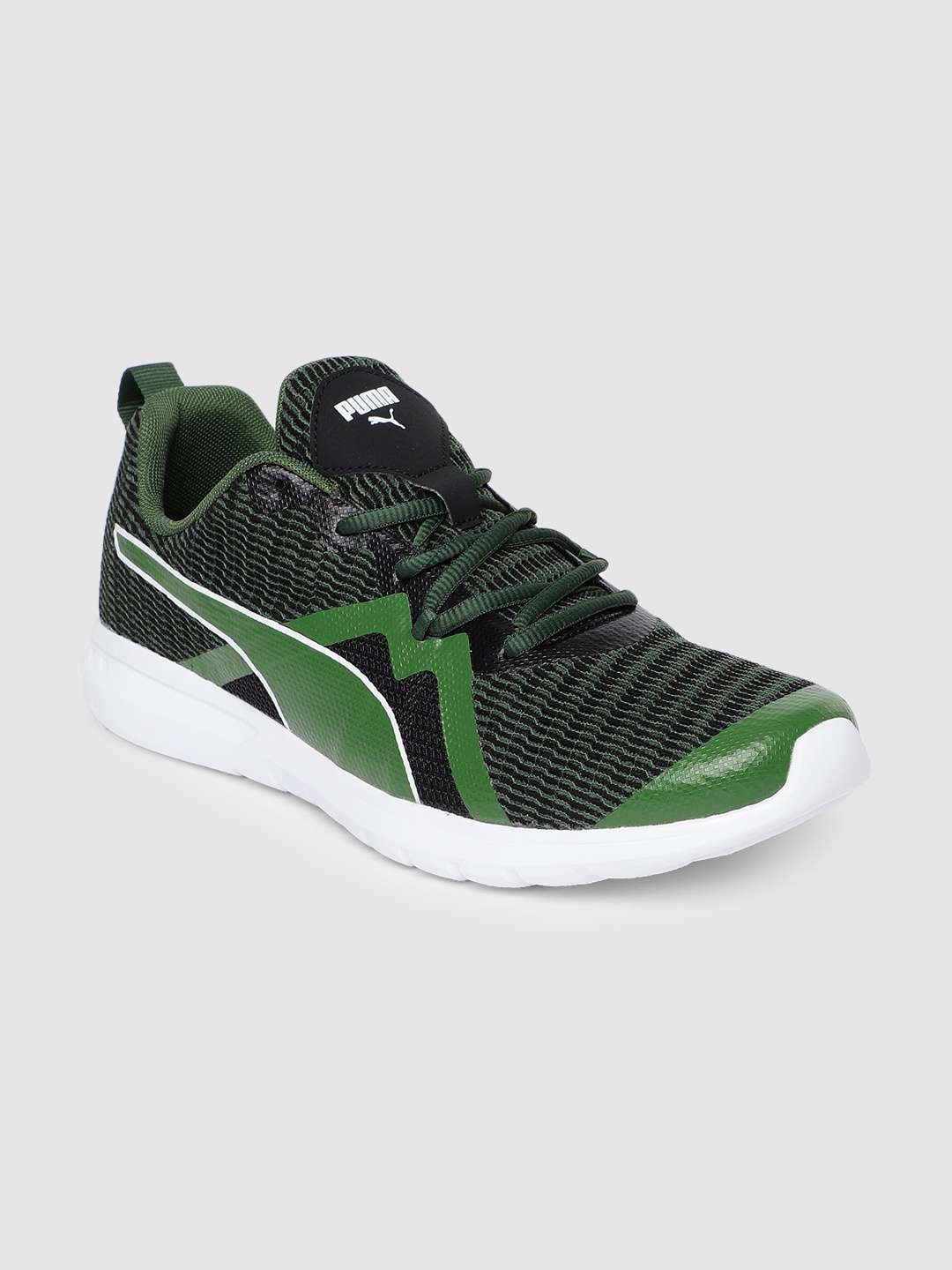 

Puma Men Green & Black Vigor X Running Shoes