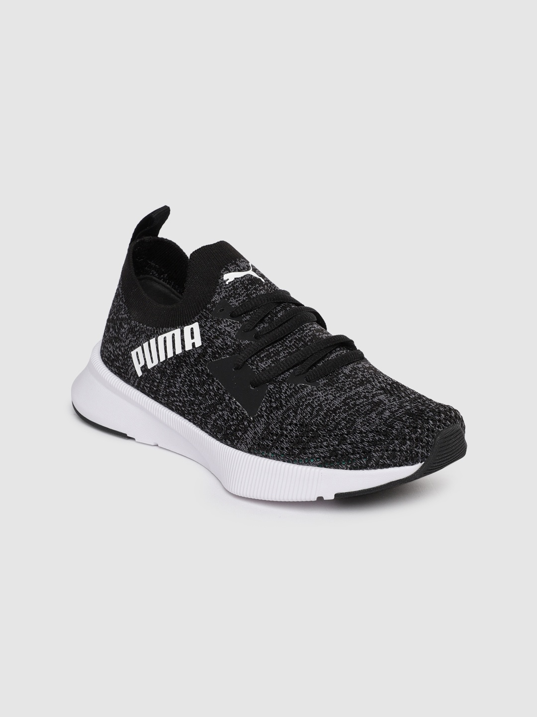 

Puma Women Black Flyer Runner Engineer Knit Running Shoes