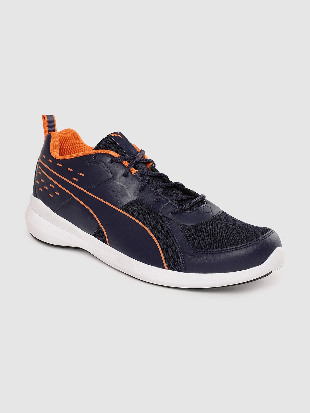 

Puma Men Navy Blue Pacer X Graphicster Running Shoes